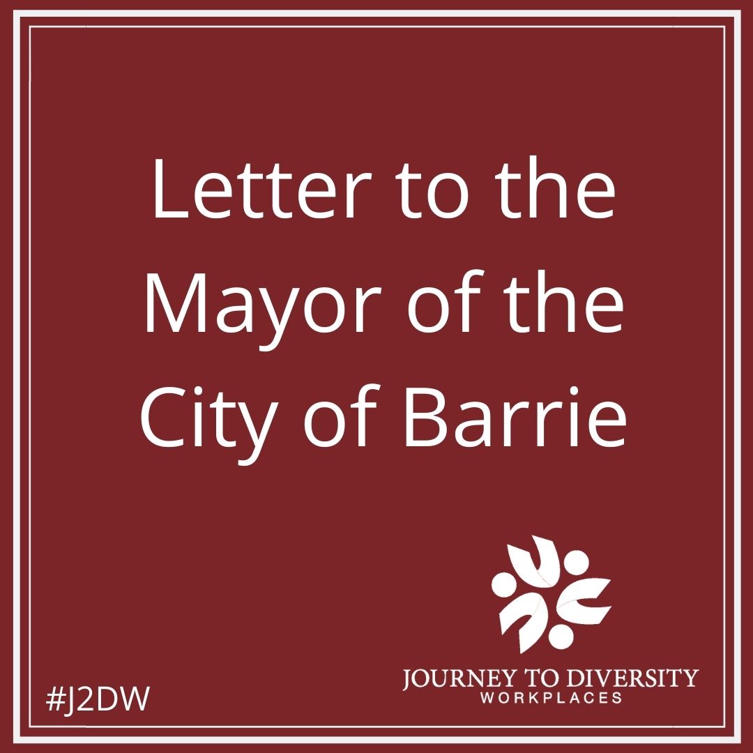 Letter to the Mayor of the City of Barrie