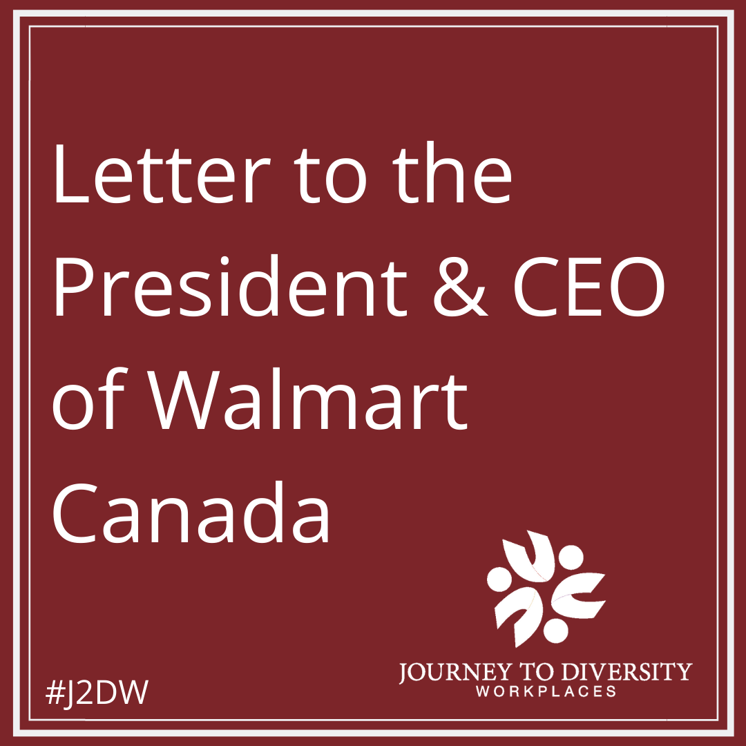 Letter to the  President & CEO of Walmart Canada